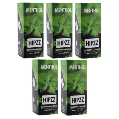 100 x Hipzz Menthol Minze Zigaretten-Aromakarte Geschmackskarte Geschmackskarte