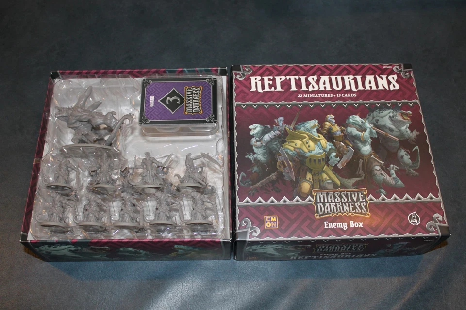 Massive Darkness CMON Reptisaurians Enemy Box  - Image 1 of 1
