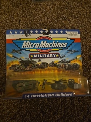 Micro Machines Military #4 Battlefield Builders Vehicles 1998 Galoob Vintage NEW - Image 1 of 2