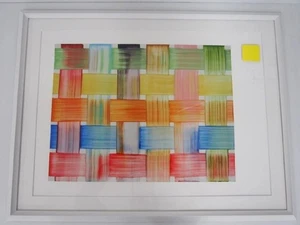 Impresión digital Bernard Frize "Caisse" ED.300 firmada 2013 enmarcada - Imagen 1 de 6