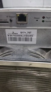 Bitmain Antminer S17+ Plus 76TH/s Bitcoin BTC BCH SHA-256 ASIC Miner - Used - Picture 1 of 9