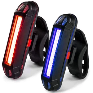 Bike Tail Light (2 PACK), USB Rechargeable LED Rear Bike Light, Bright Bicycle - Picture 1 of 9