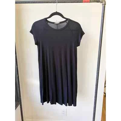 SOPRANO Women's Black T-Shirt Jersey Swing Mini Dress with Pockets size XS - Image 1 of 4