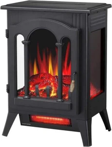 16" 1000W/1500W Electric Fireplace Stove Freestanding Heater from - Picture 1 of 7
