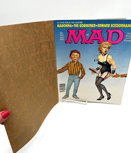 Mad Magazine Juli 1991 Madonna 304 Der Pate Edward Schere braunes Cover - Bild 1 von 2