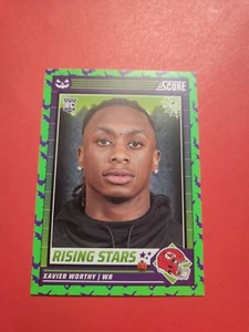 XAVIER WORTHY 2024 SCORE -A-TREAT RC PURPLE BATS CHIEFS - Picture 1 of 3