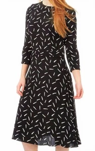DRESS: JASPER CONRAN 16 Black + White Pattern: BN + Tag - Picture 1 of 5