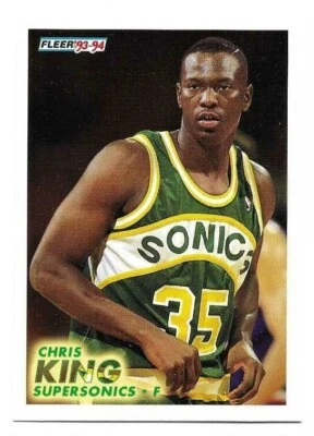 CHRIS KING 1993-94 FLEER ROOKIE NEAR MINT+ CONDITION - Image 1 of 2