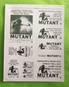 "Mutant" Original Movie Ad Clip Art 1984 (Uncut) - Picture 1 of 3