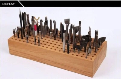 156 Leather Craft Wooden Stand Holder Holding Organiser for Leather Punch Tool - Image 1 of 4