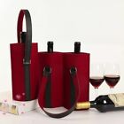 Reusable Red Wine Bag Felt Double Bottle Tote Bag  Festival Storage