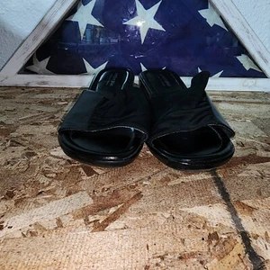 COMFORT PLUS by PREDICTIONS Slipper Damenschuhe mit Keilabsatz (SCHWARZ) - Größe 9 - Bild 1 von 7