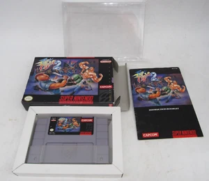 RARE Vintage 1991 FINAL FIGHT 2 Super Nintendo SNES Tested Box Manual Game Wow - Picture 1 of 12