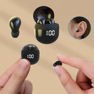 Bluetooth Kopfhörer 5.3 Mini In-Ear Kabellos Ohrhörer Invisible Sleep Earbuds - Bild 1 von 23