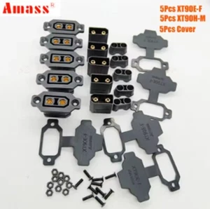 5 pares de enchufes conector de montaje en tapa AMASS XT90 macho XT90E-F hembra para batería ESC - Imagen 1 de 25