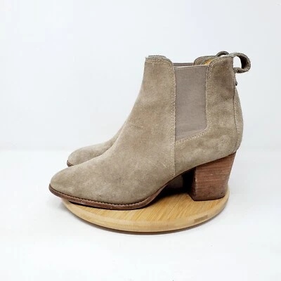 Madewell The Regan Chelsea Botines Mujer 8.5 Botines Taupe Gamuza Tacón Foto 1 de 4