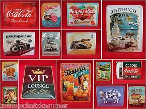 Letrero de chapa diferentes motivos 15x20 Nostalgic Art Retro Vintage cartel publicitario - Imagen 1 de 16