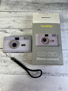 2 heyday 35MM Camera with Built-in Flash Soft Purple Open Box Untested - Picture 1 of 5