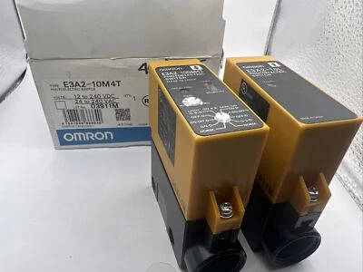 Omron E3A2-10M4T SET Photoelectric Switches E3A2-10L & E3A2-10DM4T - Image 1 of 3