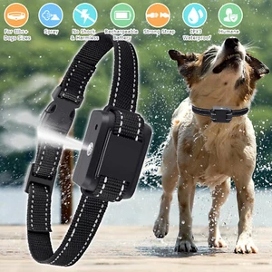 Anti Bark Spray Collar Pet Dog Training Collar Rechargeable Safety Dog Collars - Picture 1 of 12