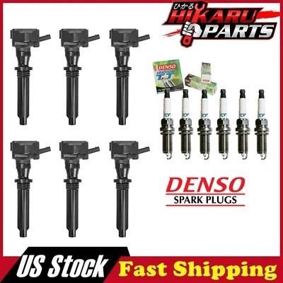 6x bujías DENSO y 6x bobina de encendido para Land Rover Discovery Range Rover Foto 1 de 4