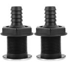  2 Pcs Sewage Outlet Bottom Boat Outfalls Thru Hull Drain Fitting Speedboat