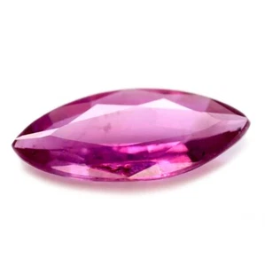Certified Natural Unheated Pink Sapphire 0.23ct SI Clarity Madagascar Marquise - Picture 1 of 2