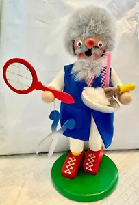 ❤️STEINBACH NUTCRACKER THE BARBER FUMAKER ~ Bruciatore incenso 9,5" ~ Ritirato raro❤️ - Foto 1 di 8