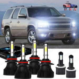 For Silverado 1999-2002 Tahoe 2001-2006 LED Headlights + Fog Lights Kit 6X - Picture 1 of 10