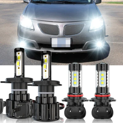 Para Para Pontiac Vibe 2003 2004 2005 2006 2007 2008 Faro LED+luces antiniebla 4x Foto 1 de 4