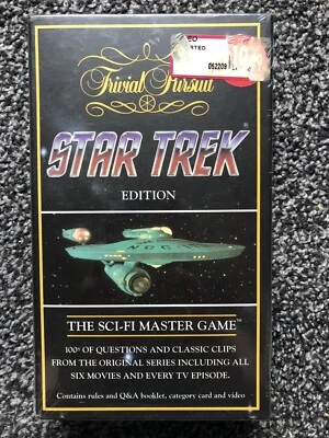 Star Trek Edition Trivial Pursuit Juego VHS NUEVO Y SELLADO EL JUEGO MAESTRO DE CIENCIA FICCIÓN Foto 1 de 2