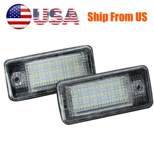 For Audi A3 A4 S4 A6 A8 Q7 Quattro Canbus LED License Plate Lights Replacementš„ - Picture 1 of 9