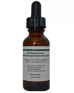 Anti Aging Serum mit Ginseng, Aloe Vera und Hyaluronsäure Serum - Bild 1 von 4