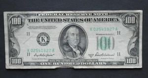 1950 B $100 Federal Reserve Note/Dallas/F-2159K/significant circulation - Picture 1 of 6