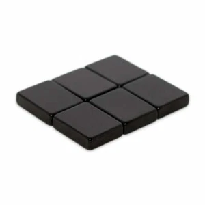 10x Strong Neodymium Block 22x18x4.6mm, Black Epoxy Coated, Rare Earth Magnet - Bild 1 von 3