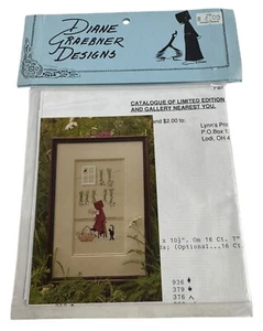 Diane Graebner Designs Cross Stitch Pattern Part Of The Family Girl Cat Amish - Picture 1 of 5