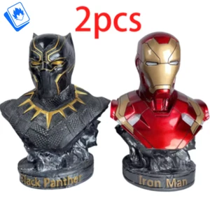 Action Figure Marvel Black Panther Iron Man 16cm STATUA DA COLLEZIONE Supereroi - Imagen 1 de 10