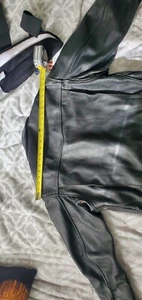 1990s Black Langlitz Columbia 48 XL Motorcycle Jacket - Picture 1 of 16