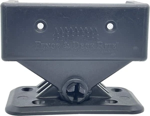 Adjustable Fence Brackets, Fits Standard 2X 4 Railings (Actual 1 ½” X 3 ½”) Adju - Picture 1 of 7