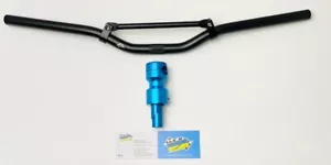 Manubrio Naked Nero + Mozzo Azzurro PIAGGIO ZIP RUNNER TYPHOON NRG - Foto 1 di 2