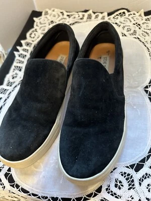 Steve Madden Zarayy Black Suede Women's Size 8 Comfort Slip On Sneaker Shoes - Image 1 of 4