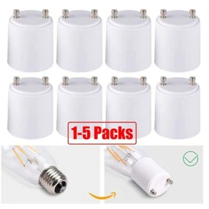 GU24 To E27 /E26 Screw LED Light Bulb Base Adapter Socket Converter Adaptor Lots - Picture 1 of 12