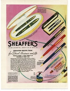 1939 Sheaffer Lady Junior Pen Pencil Sets Finelines pencils Vintage Print Ad - Picture 1 of 1