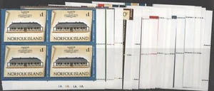 Norfolk Islands 1973 Historic Buildings set of 16 blocks, mint MNH - Picture 1 of 1
