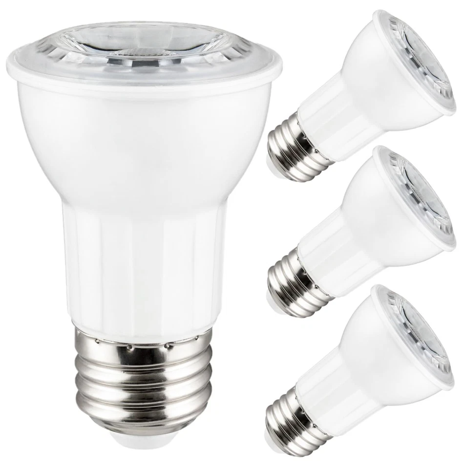 4Pack PAR16 LED Reflector Light Bulb, 6W (50-Watt Equivalent), 3000K, E26 - Image 1 of 1