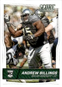 2016 Score #425 Andrew Billings RC Baylor Bears Football - Picture 1 of 2