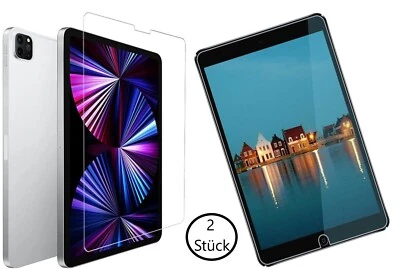 2X iPad/Pro/Air Schutzglas 9H Glas 10,2/10,5/9,/12,9" alle Modelle Displayglas - Bild 1 von 4