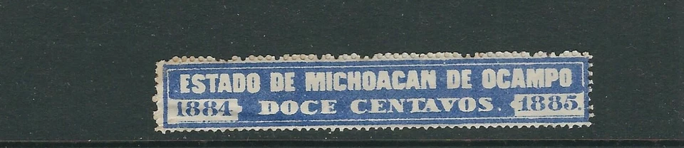MÉXICO 1884 REVENDA Para Uso En EL ESTADO DE MICHOACÁN DE OCAMPO Usado - Imagen 1 de 1