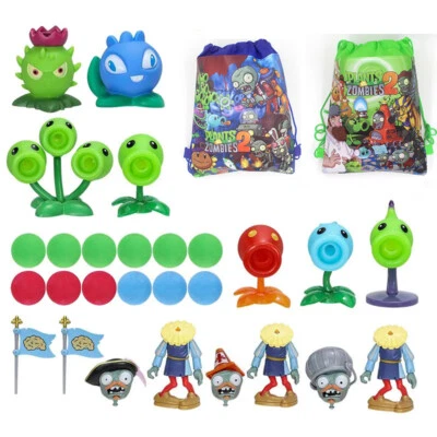 22 Piezas/Juego Plantas VS Zombies Chomper Peashooter Figuras de Acción Juego Juguetes Bolsa de Regalo Foto 1 de 4