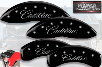 2023-2024 "Cadillac" Escalade ESV Front Rear Black MGP Brake Disc Caliper Covers - Image 1 of 4